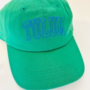 Tulum Green Cap Hat